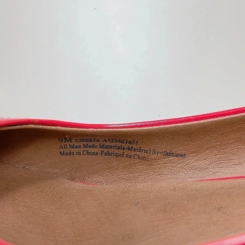 Franco Sarto Size Cheria Red Patent Espadrille